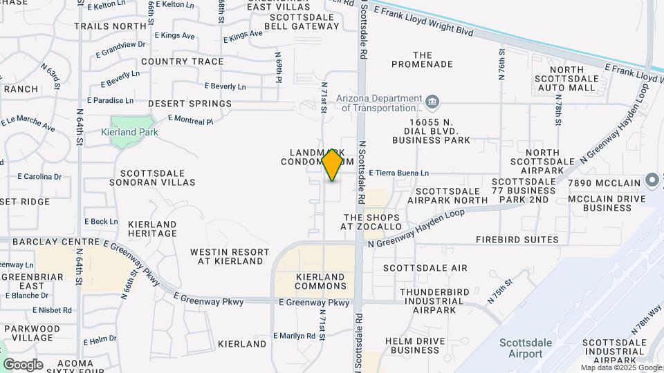 7111 E Tierra Buena Ln, Unit B7 Map and Location Details
