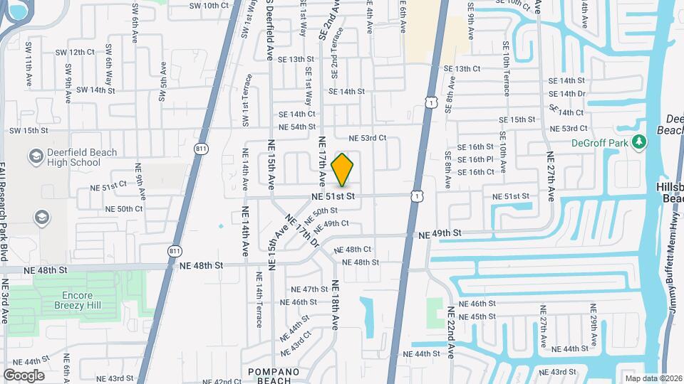 1801 NE 51st St Map and Location Details