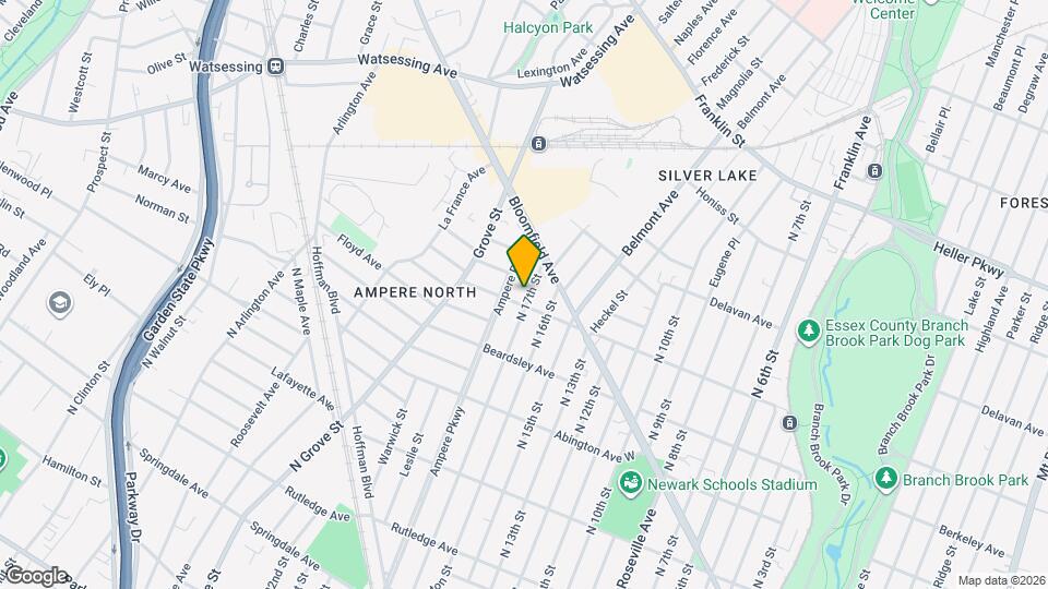 265 N 17th St Map and Location Details