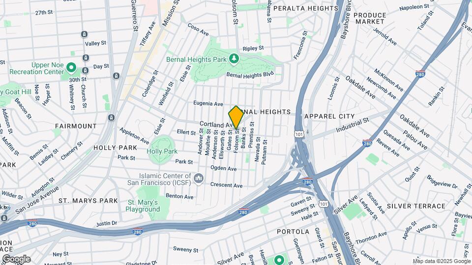 3840 Folsom St Mapa y Detalles de la Ubicación
