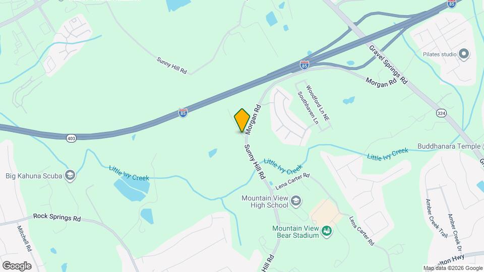 2500 Sunny Hill Rd Map and Location Details