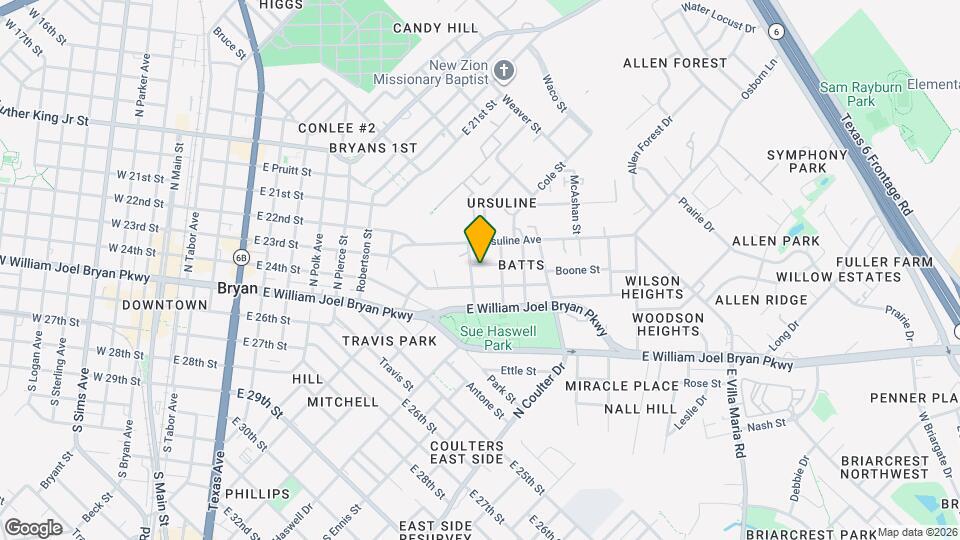 1203 Batts St Map and Location Details