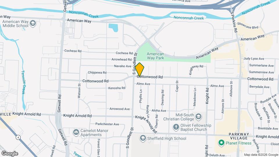 4289 Cottonwood Rd Map and Location Details