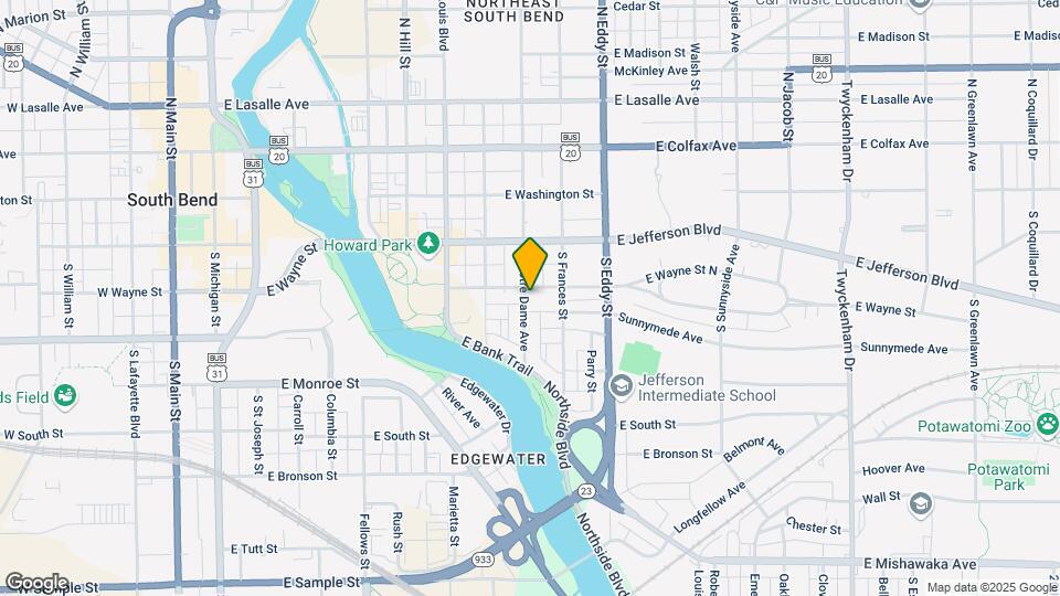 306 S Notre Dame Ave Map and Location Details