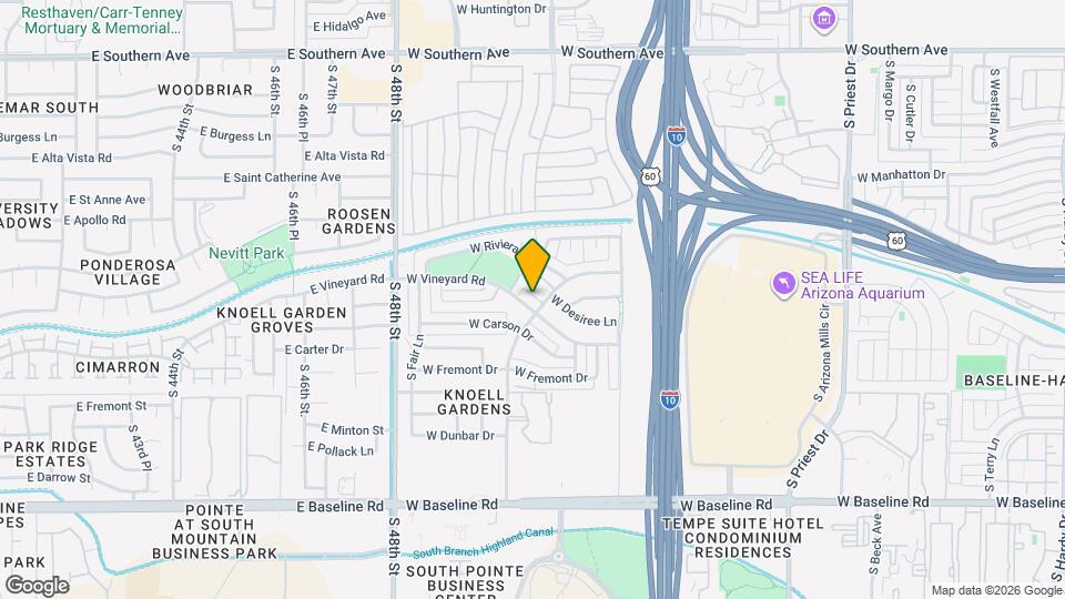 2343 W Desiree Ln Map and Location Details