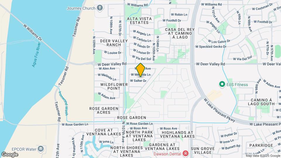 10574 W Salter Dr Map and Location Details