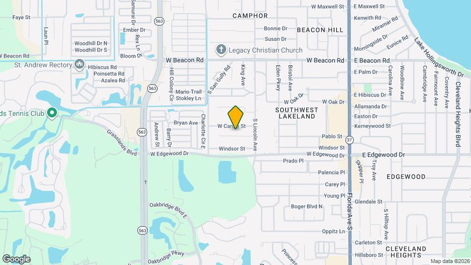 845 Castle Way Map and Location Details