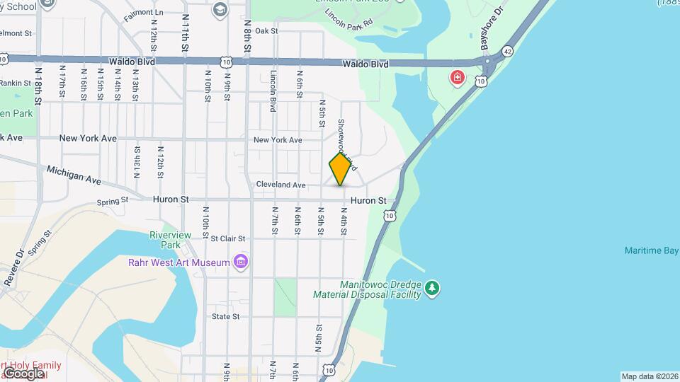 401 Cleveland Ave Map and Location Details