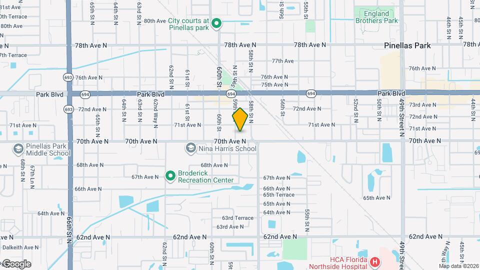 7005 59th St N, Unit 306 Map and Location Details