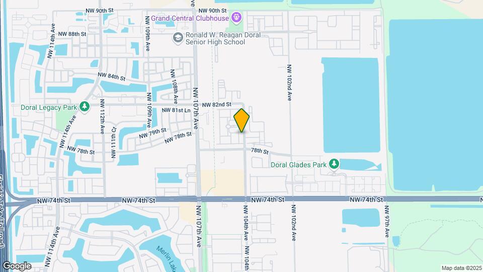 7905 NW 104th Ct, Unit A Map and Location Details
