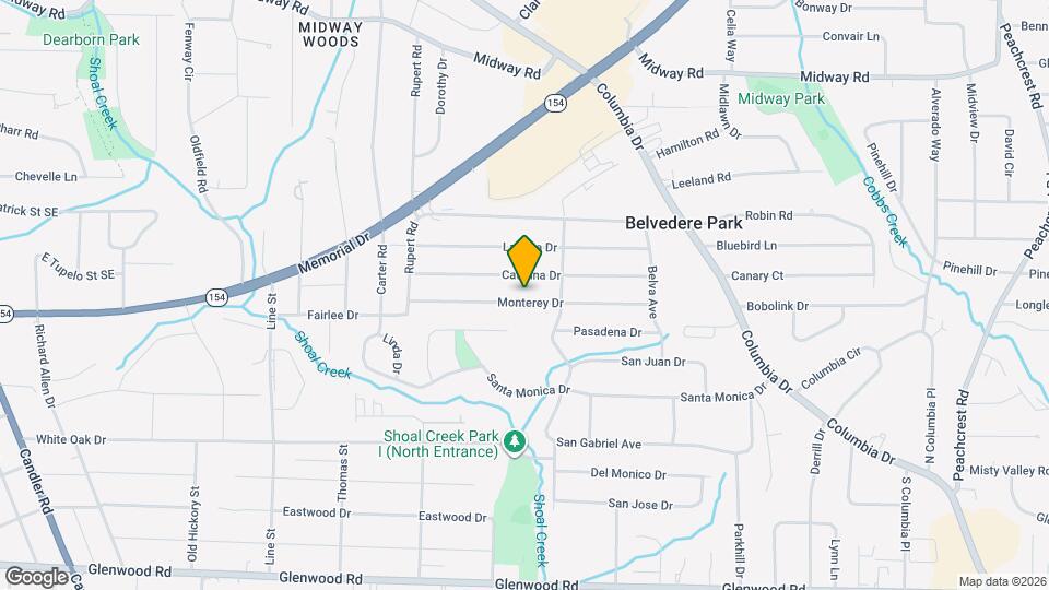 2926 Monterey Dr Map and Location Details