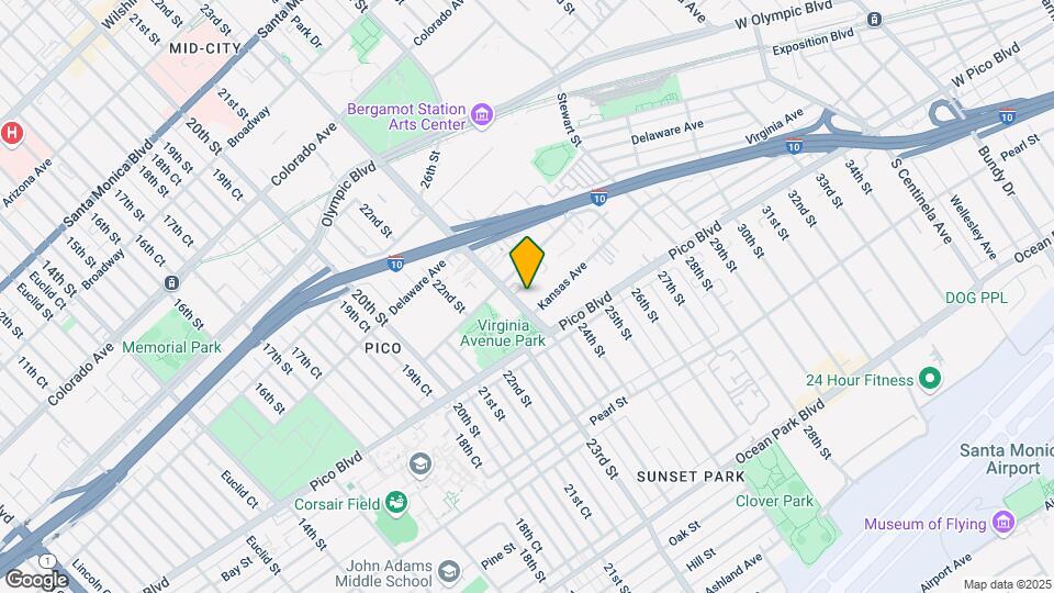 2025 Cloverfield Blvd, Unit H Map and Location Details