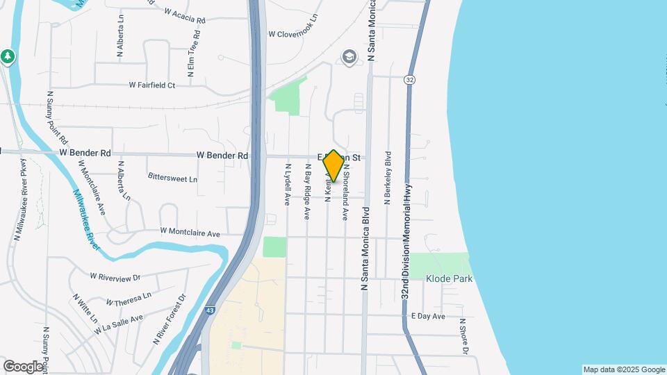 6120 N Kent Ave Map and Location Details