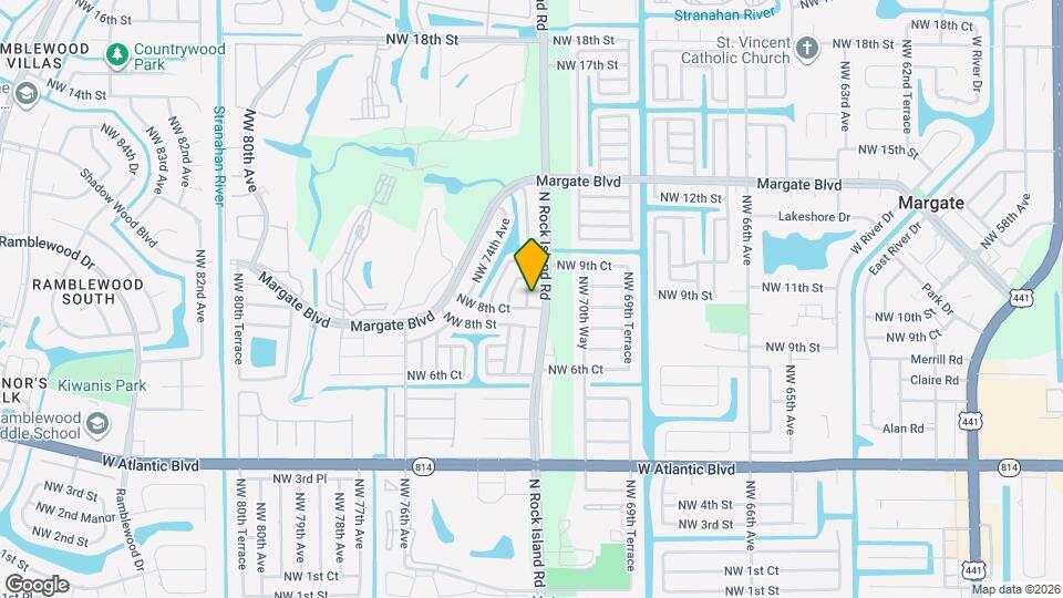 1010 NW 72nd Terrace Map and Location Details