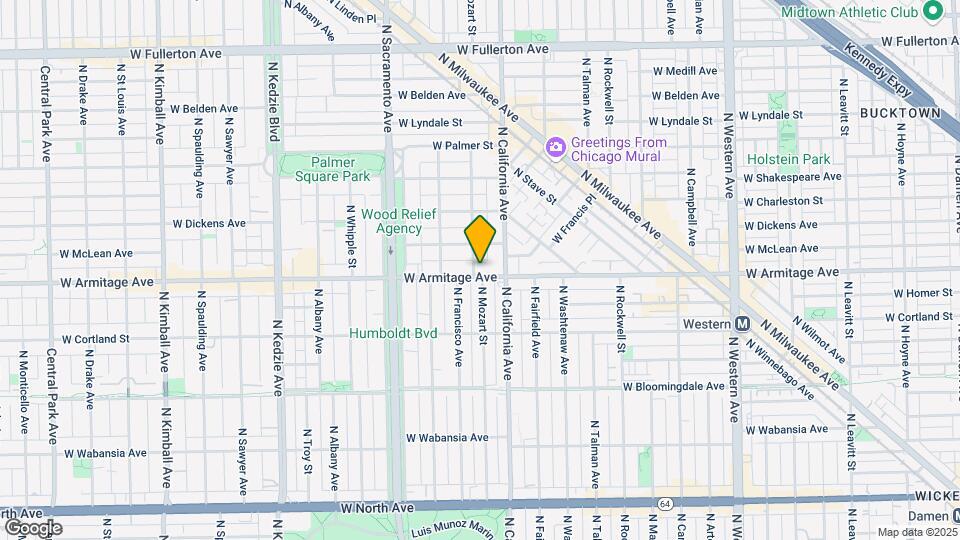 2824 W Armitage Ave Map and Location Details