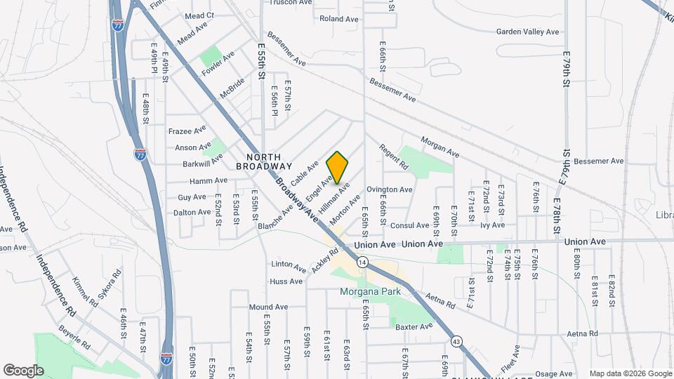 6057 Hillman Ave Map and Location Details