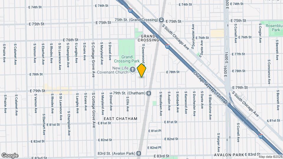 7824 S Greenwood Ave, Unit G Mapa y Detalles de la Ubicación