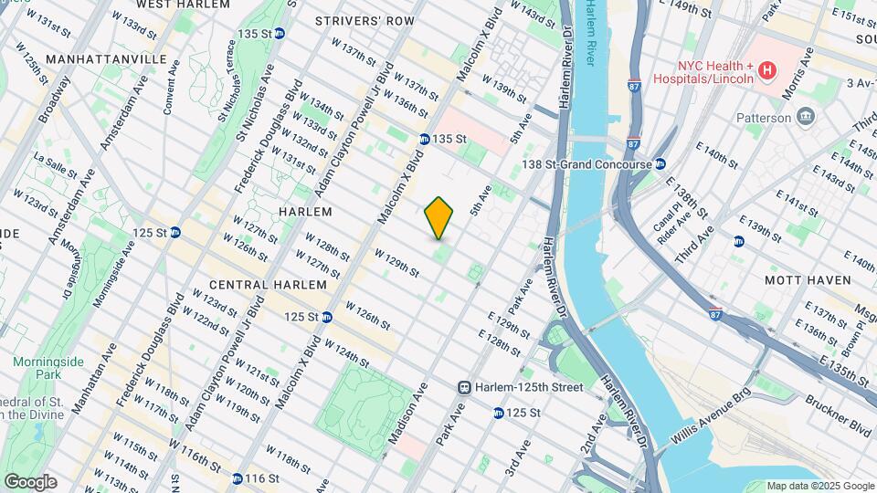 2 W 131 St Mapa y Detalles de la Ubicación