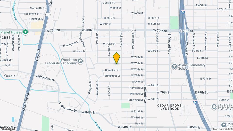 618 W 75th St Map and Location Details