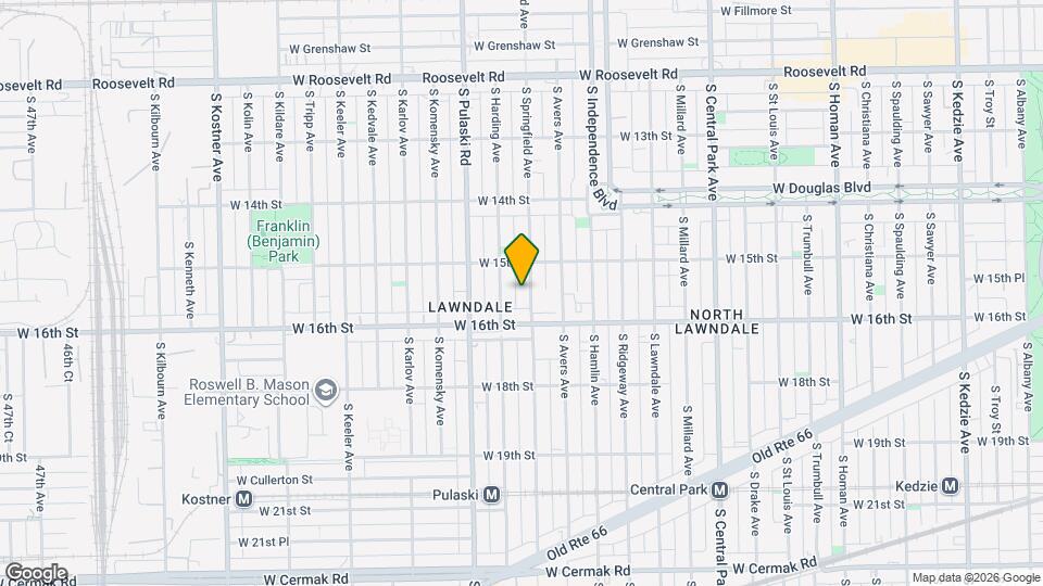 1528 S Springfield Ave Map and Location Details