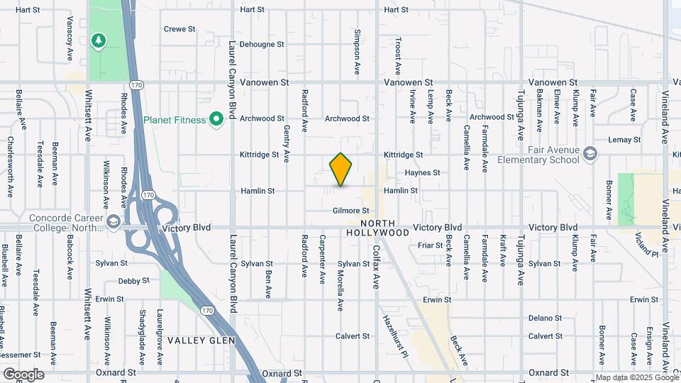 11802 Hamlin St Map and Location Details