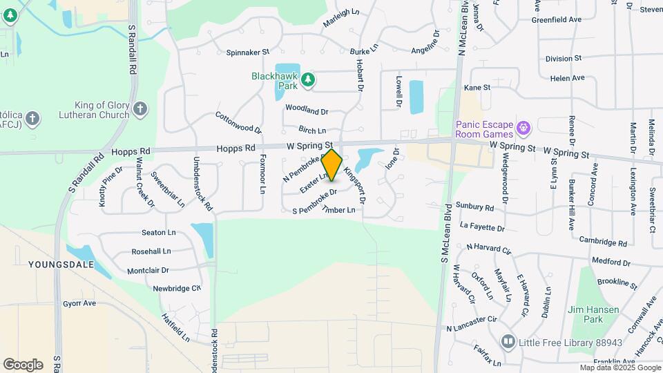 1430 N Pembroke Dr Map and Location Details
