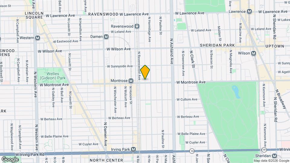 1758 W Montrose Ave, Unit A01W Map and Location Details