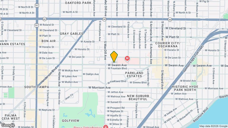 601 Swann Dr Map and Location Details
