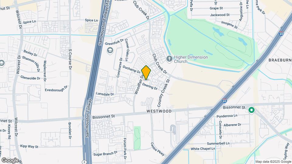 9550 Deering Dr Map and Location Details