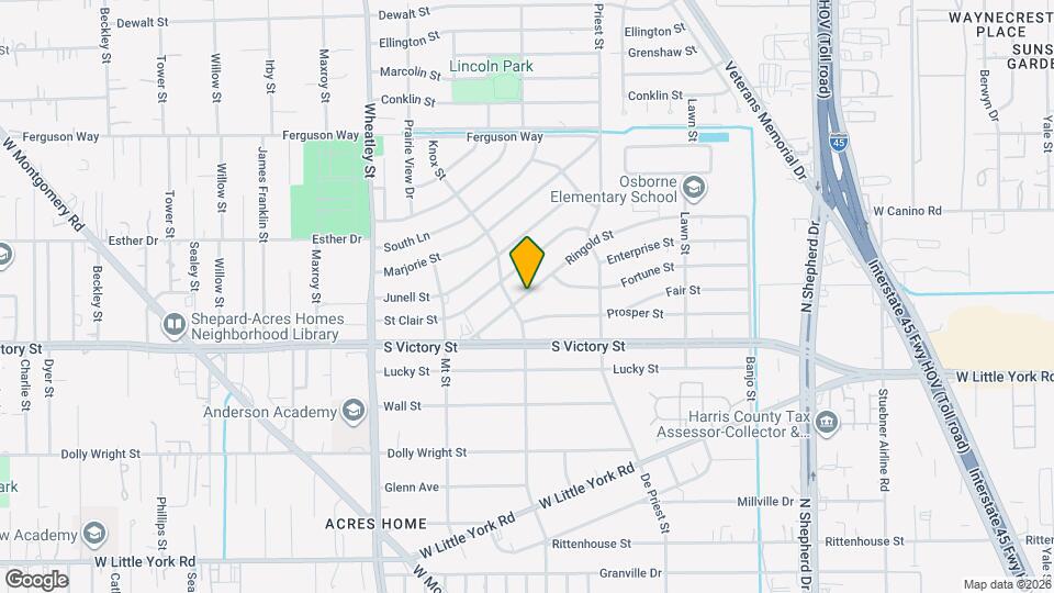 955 Ringold St Map and Location Details