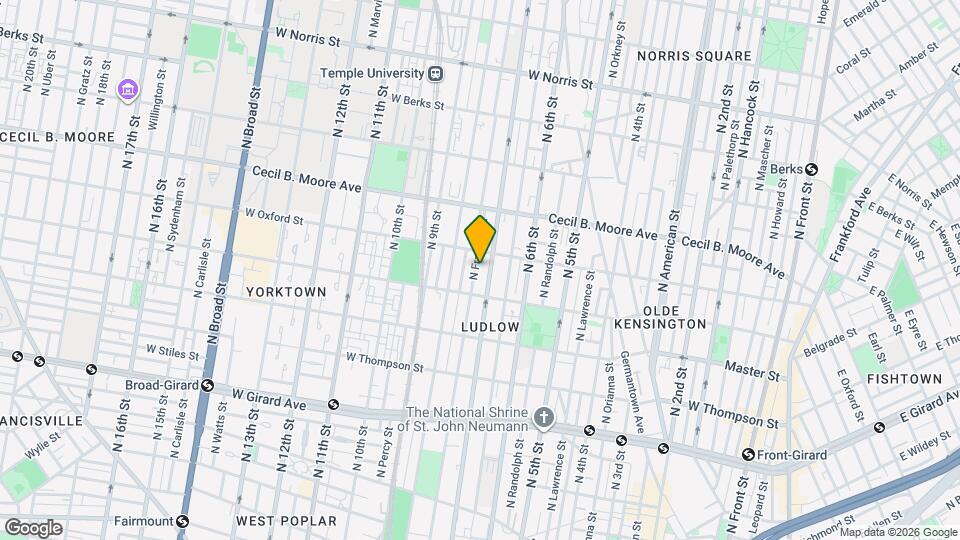1531 N Franklin St, Unit 5 Map and Location Details