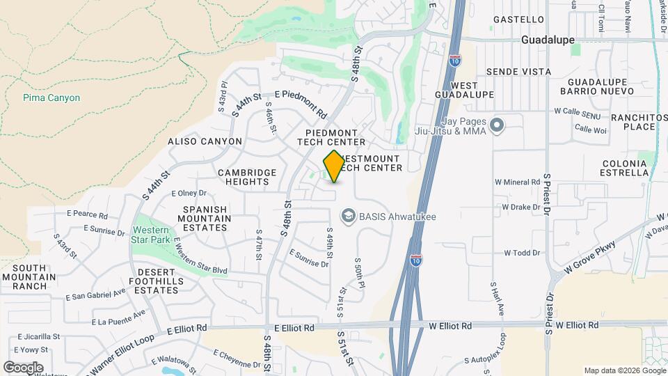 4850 E Kachina Trail Map and Location Details