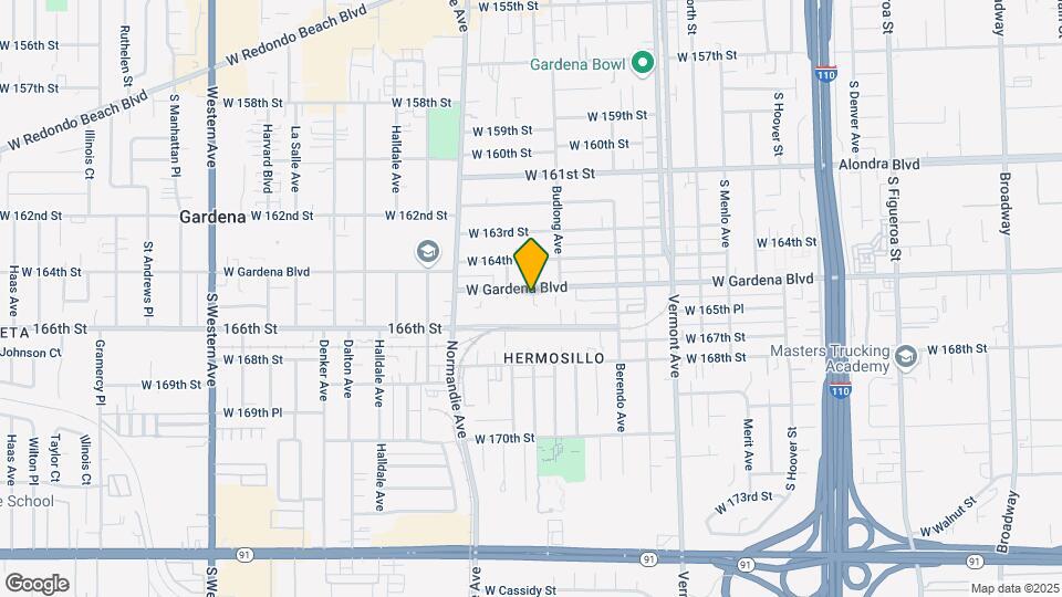 1240 W Gardena Blvd Mapa y Detalles de la Ubicación