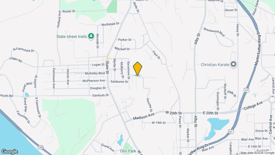 1839 Ervay Ave Map and Location Details