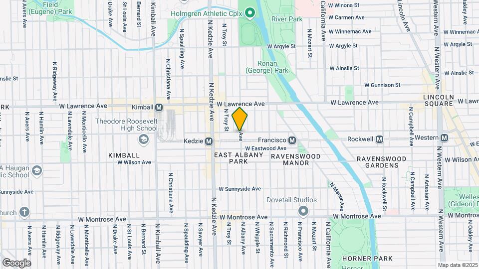 4658 N Albany Ave Map and Location Details