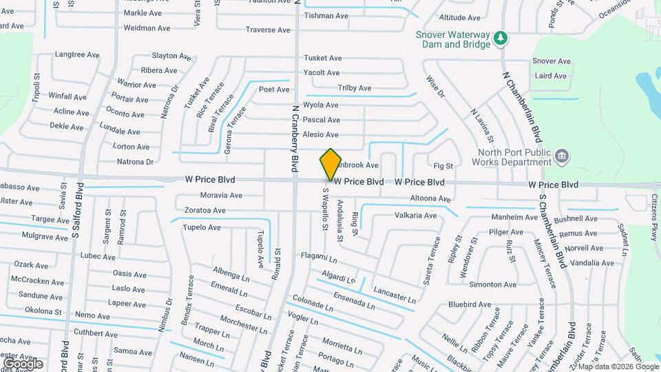 2793 W Price Blvd Map and Location Details