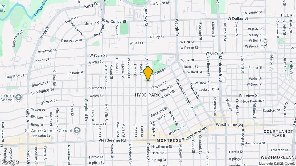 1803 Dunlavy St Map and Location Details