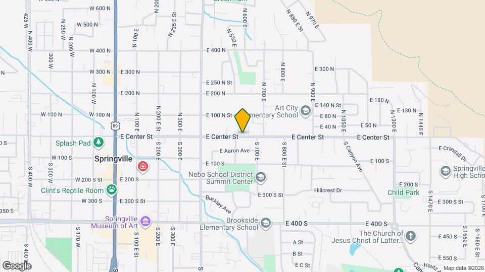 605 E Center St Map and Location Details