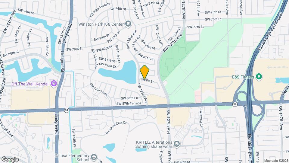 13030 SW 84 St Map and Location Details