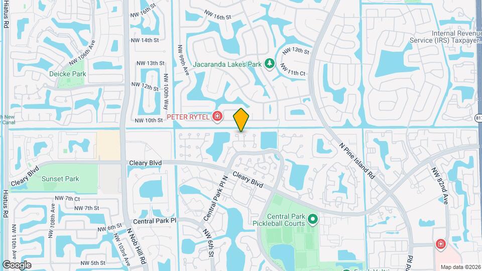 9581 NW 9th Ct Map and Location Details