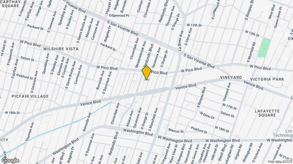 1445 S Sycamore Ave Map and Location Details