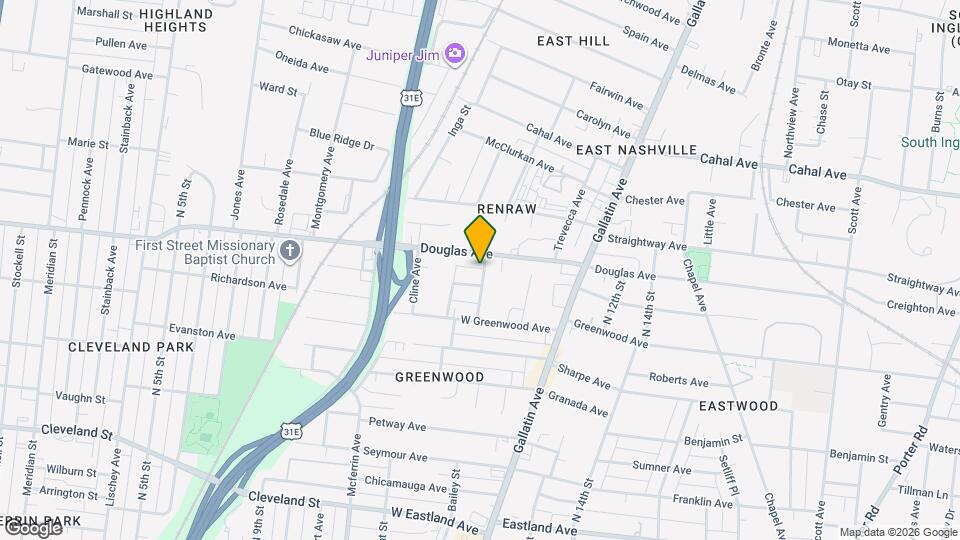1218 Emmett Ave Map and Location Details