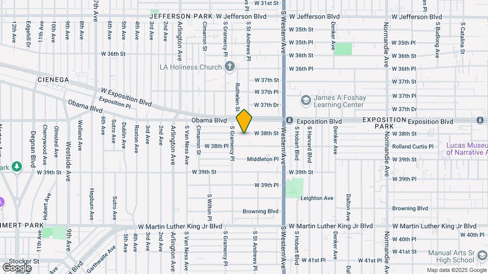 1738 W 38th St Map and Location Details