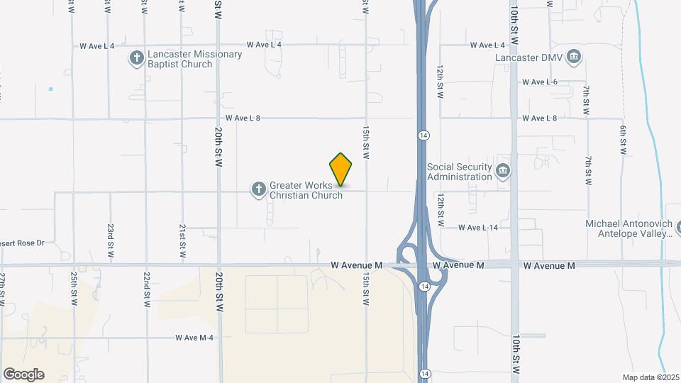 1539 W Ave L 8 Map and Location Details