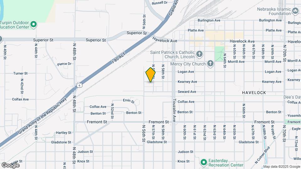 5633 Kearney Ave Map and Location Details