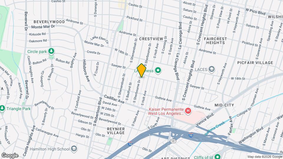 1920 S Sherbourne Dr Map and Location Details