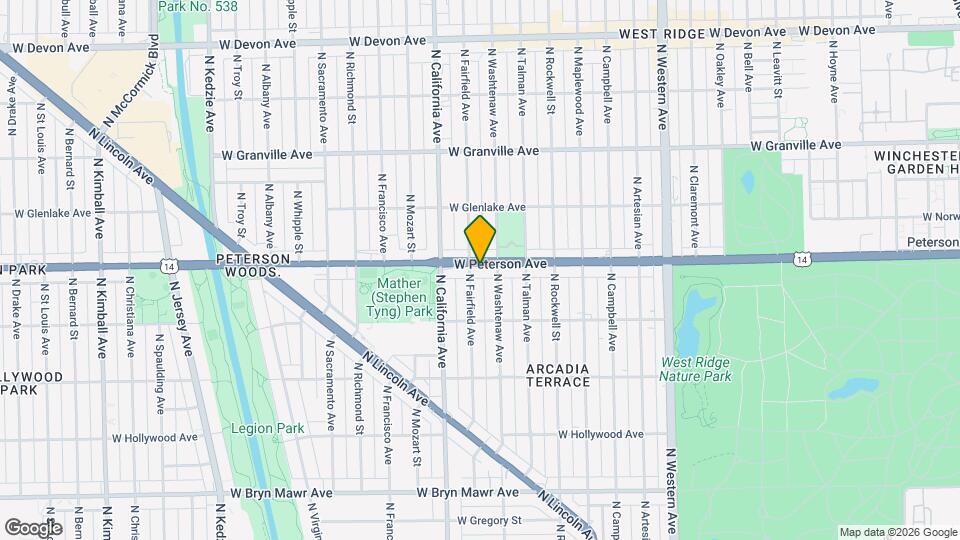 2717 W Peterson Ave Map and Location Details