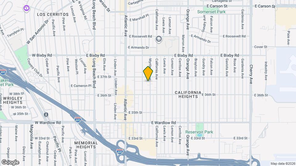 3637 Myrtle Ave, Unit Studio Map and Location Details
