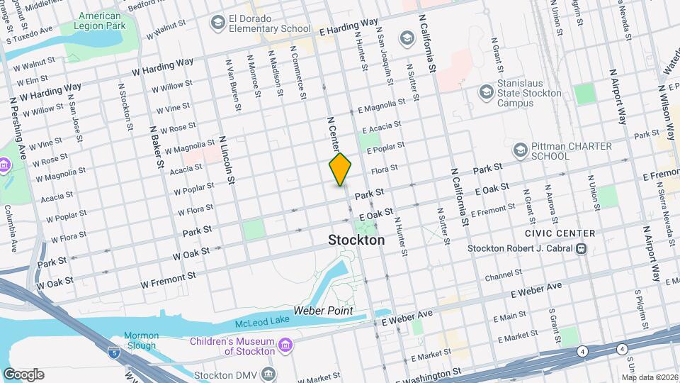 709 N Center St Map and Location Details