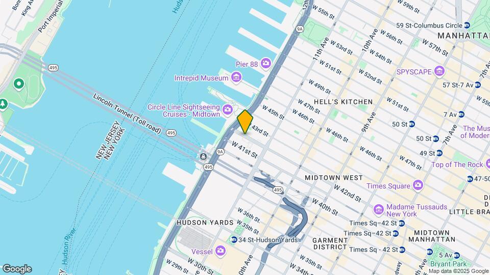 650 W 42nd St Map and Location Details